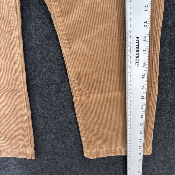 LOFT Pants Womens 4 Petite Tan High Rise The Straight Corduroy Regular Fit 27 - Picture 3 of 13
